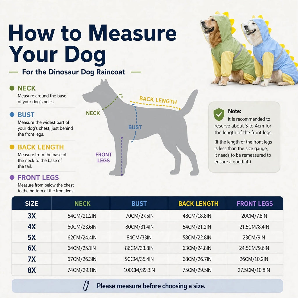 DinoPup™ - The Viral Dinosaur Dog Raincoat with Clear Hood