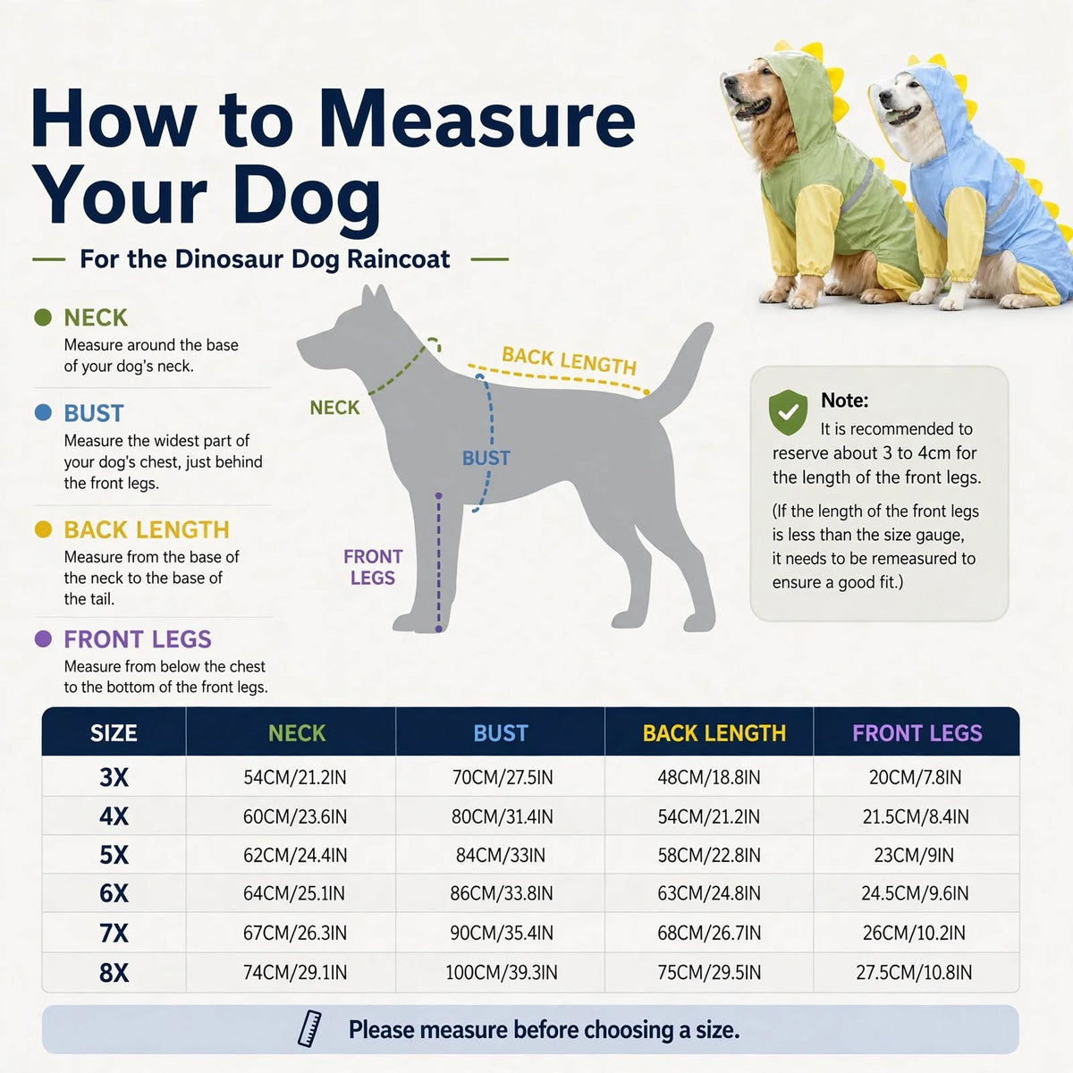 DinoPup™ - The Viral Dinosaur Dog Raincoat with Clear Hood