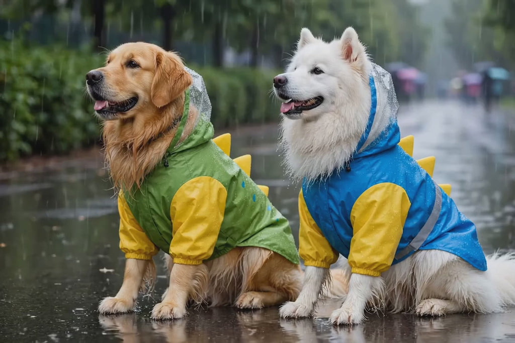 DinoPup™ - The Viral Dinosaur Dog Raincoat with Clear Hood